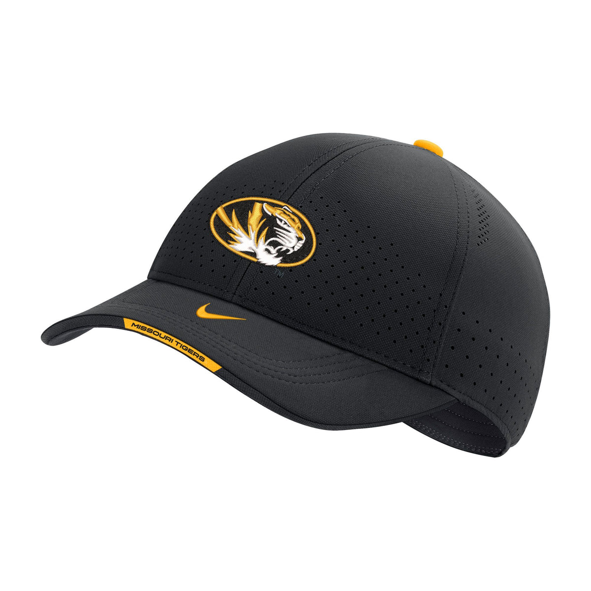 Mizzou Nike® Oval Tiger Head Replica Black Baseball Jersey 