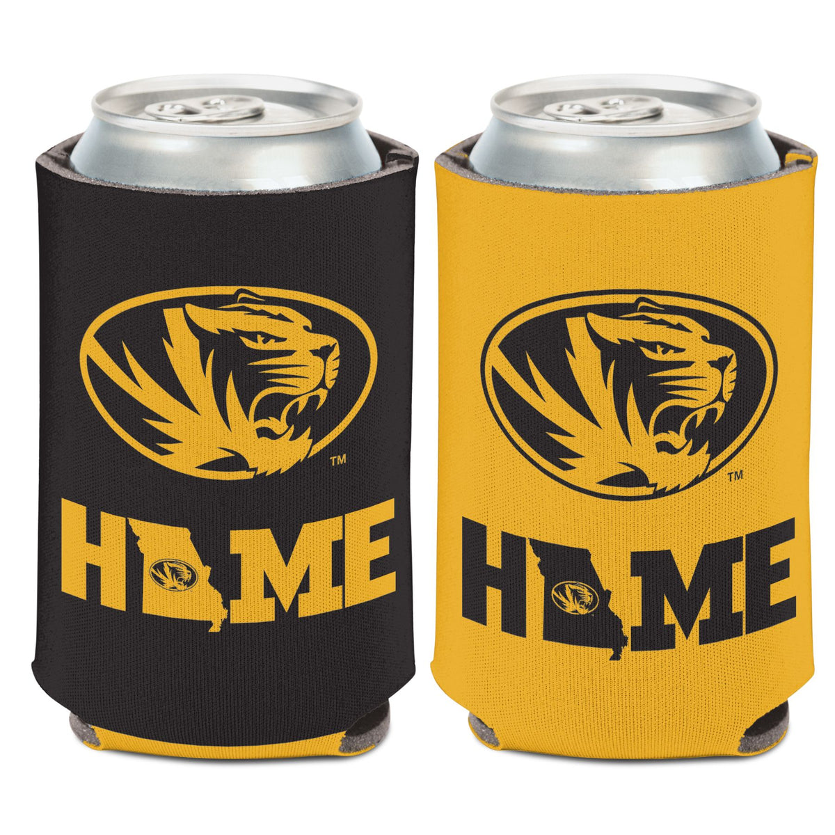 The Mizzou Store - Missouri Tigers Oval Tiger Head Dual Tone Bottle Koozie