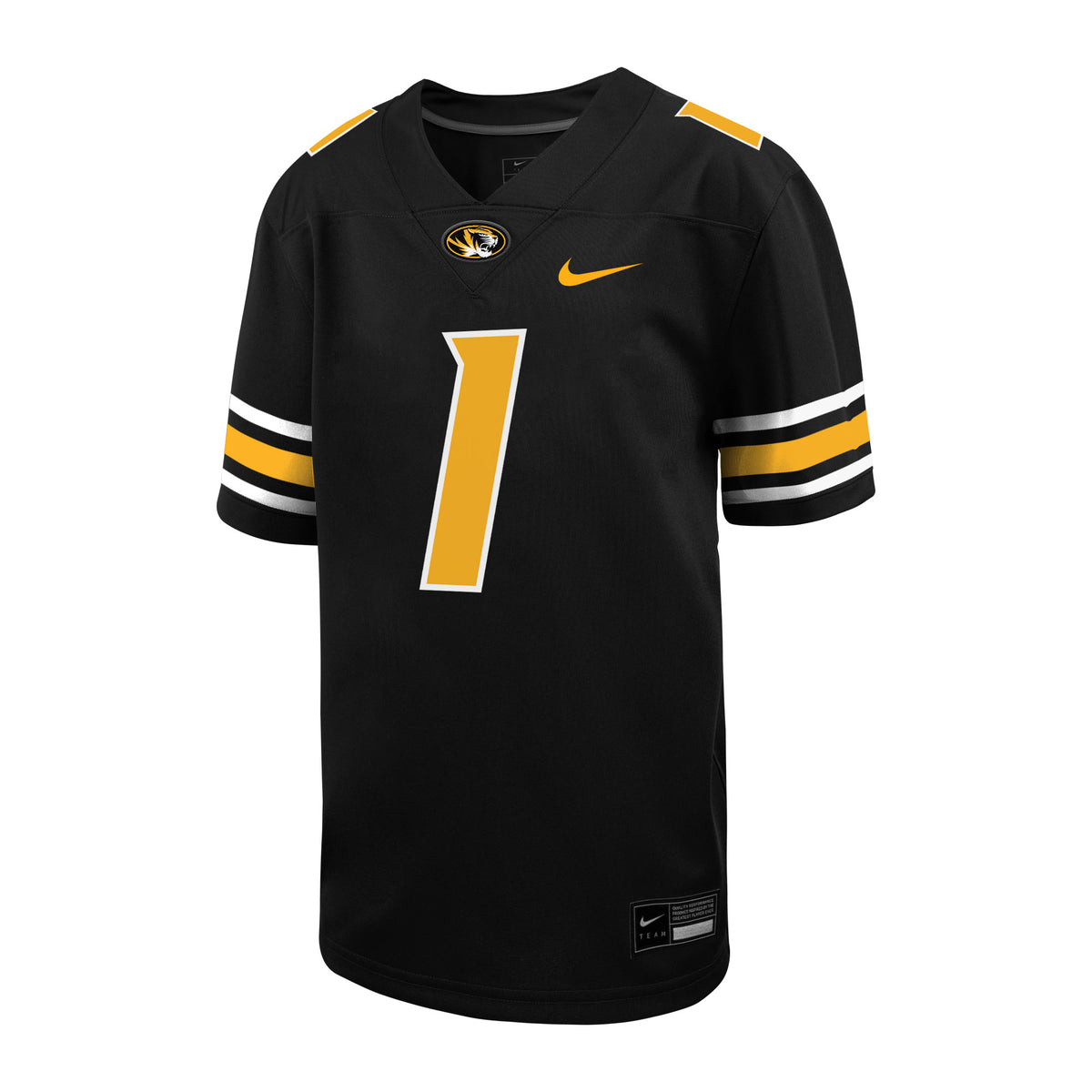 Mizzou Tigers Nike® 2022 Official Replica #1 White Football Jersey