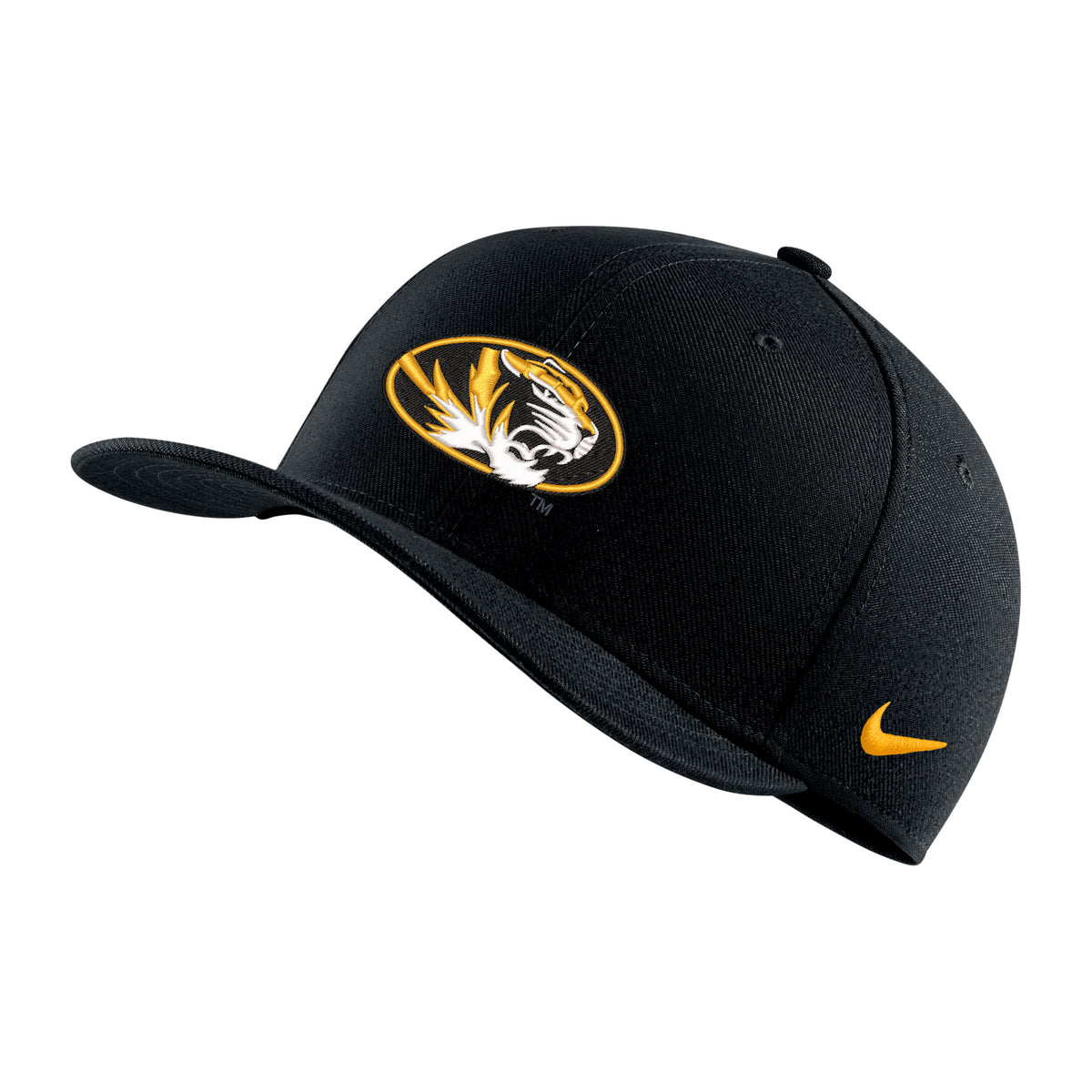 Mizzou Nike® Oval Tiger Head Replica Black Baseball Jersey 