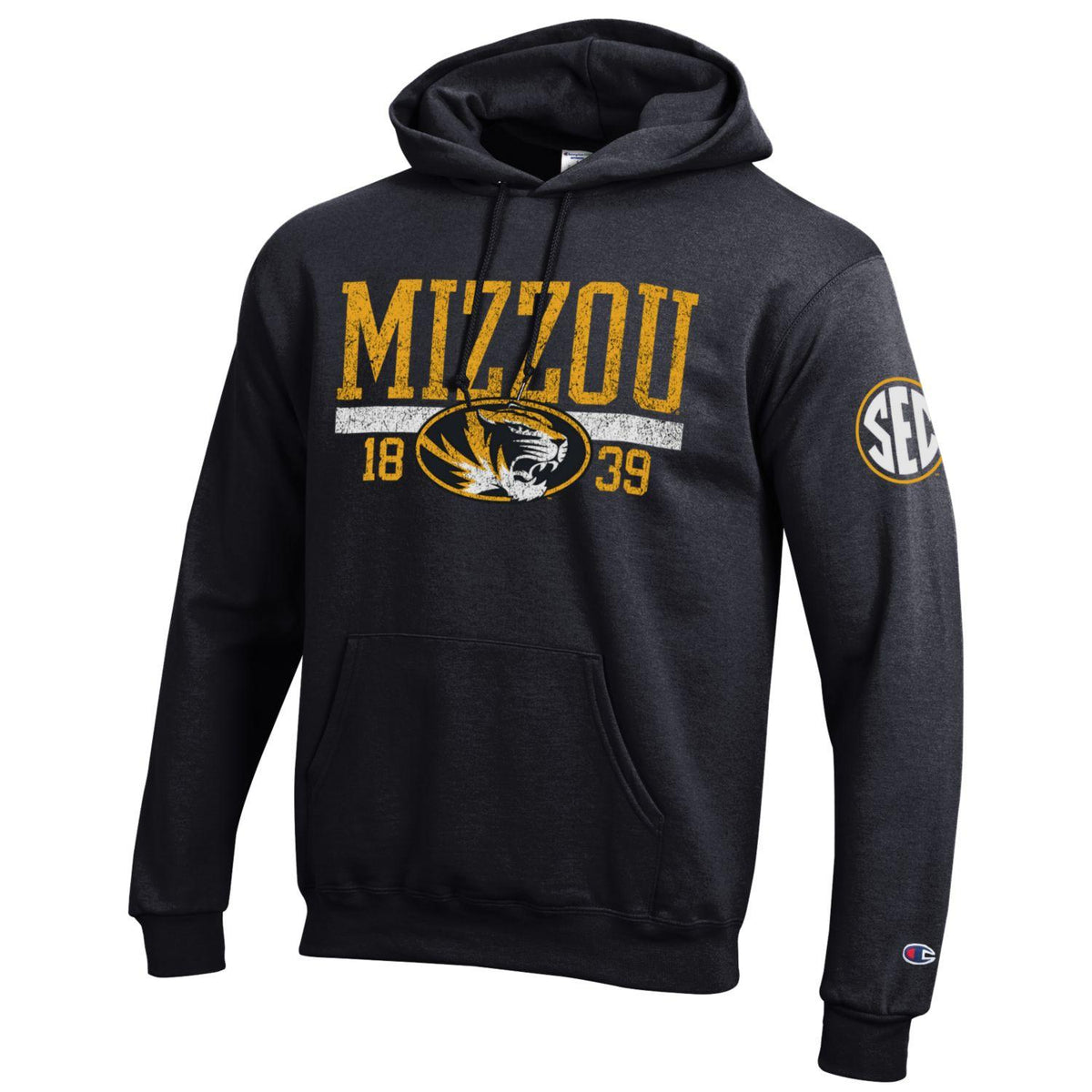 Mizzou Tigers Mizzou Football SEC Heavyweight Grey Hoodie – Tiger