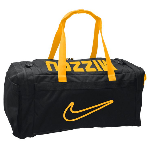 Mizzou Tigers Nike® 2024 Power Oval Tiger Head Black Duffel Bag