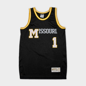 Mizzou Tigers Homefield Missouri Retro Vault Paw Logo Black Basketball Jersey