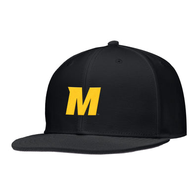 Mizzou Nike® On the Field Replica Fitted Baseball Black Hat Gold M