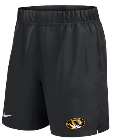 Mizzou Tigers Nike® 2025 Victory Inline Oval Tiger Head Black Shorts