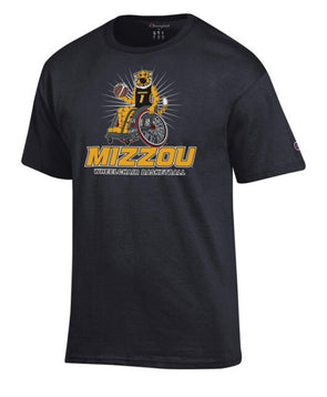 Mizzou Tigers Champion® Wheelchair Basketball Truman Black T-Shirt