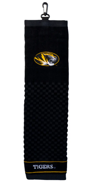 Missouri Tiger Head Woven Golf Towel