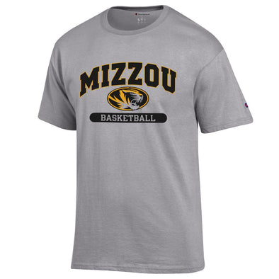 Mizzou Basketball Grey Short Sleeve T-Shirt