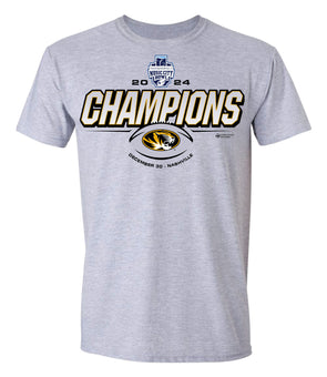 Mizzou Tigers Music City Bowl Official Locker Room Victory Grey Oval Tiger Head T-Shirt