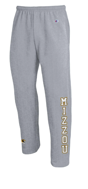 Mizzou Tigers Champion® Powerblend Verticle Mizzou Grey Sweatpants