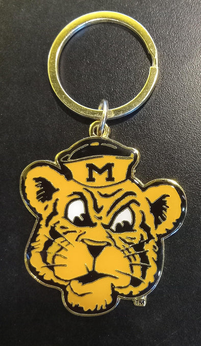 Mizzou Tigers Vault Beanie Tiger Metal Keychain