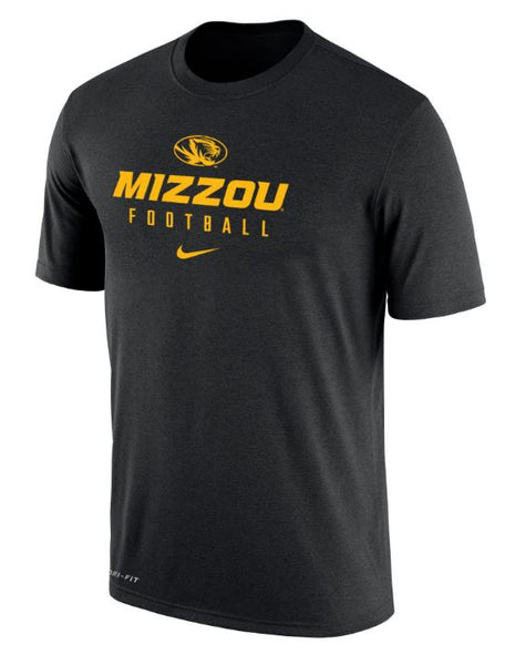 Nike Men's Missouri Tigers Grey Dri-FIT Cotton Long Sleeve T-Shirt