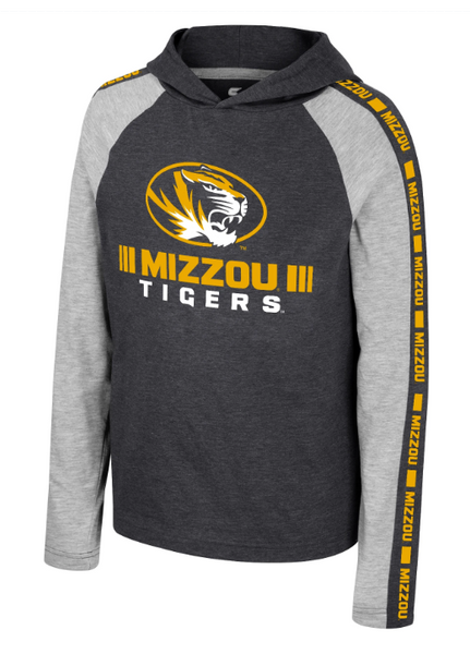 Mizzou Oval Tiger Head White Long Sleeve SEC All Teams T-Shirt