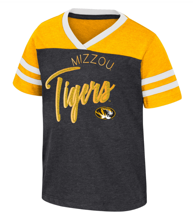 Mizzou Tigers Soccer Ball Oval Tiger Head Gold T-Shirt – Tiger Team Store