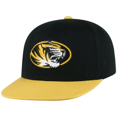 Black Vintage Flatbill Hat - Mizzou Tigers