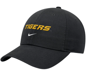 Mizzou Tigers Nike® 2024 Sideline Club Adjustable Tigers Black Hat