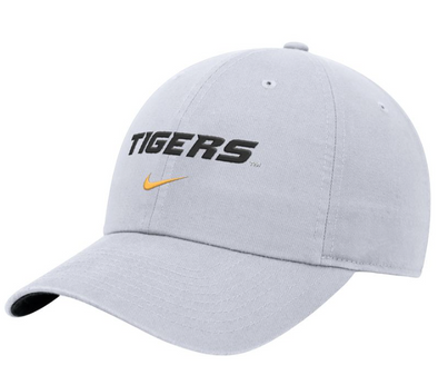 Mizzou Tigers Nike® 2024 Sideline Club Adjustable Tigers White Hat