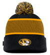 Mizzou Tigers Nike® 2024 Sideline Peak Cuff Black and Gold Beanie