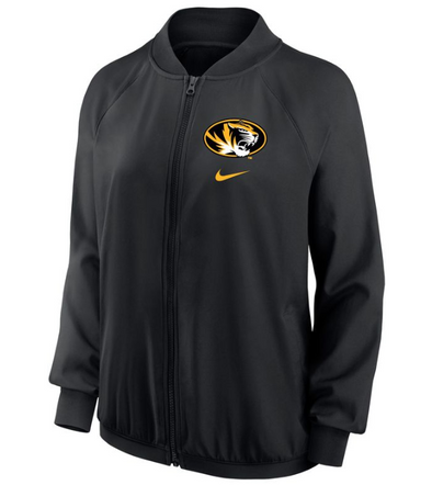 Mizzou Tigers Nike® 2024 Juniors Full Zip Oval Tiger Head Black Jacket