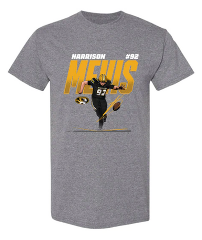 Mizzou Tigers NIL Football Brady Cook White T-Shirt 