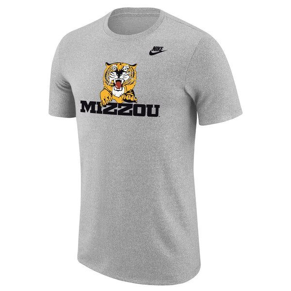 Mizzou Tigers Nike® 2024 Pouncing Tiger Retro Grey T-Shirt -