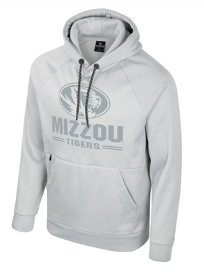 Mizzou Tigers Colosseum Apoc Tonal Oval Tiger Head Grey Hoodie