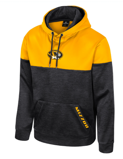 Mizzou Tigers Colosseum Cypher Tiger Head Black and Gold Hoodie