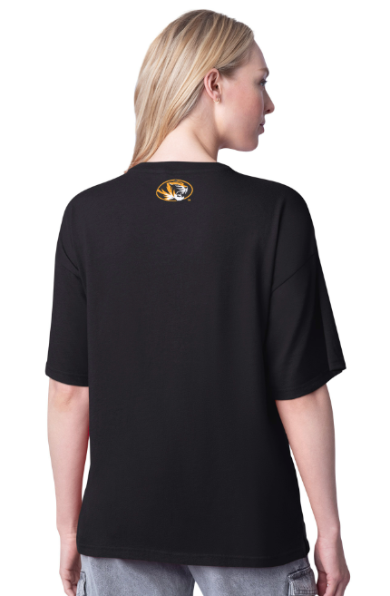 Mizzou Tigers G-III Sports Womens Training Tonal Mizzou Sequins Black T-Shirt