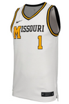 Mizzou Tigers Nike® 2024 Retro Missouri #1 Official Replica White Basketball Jersey