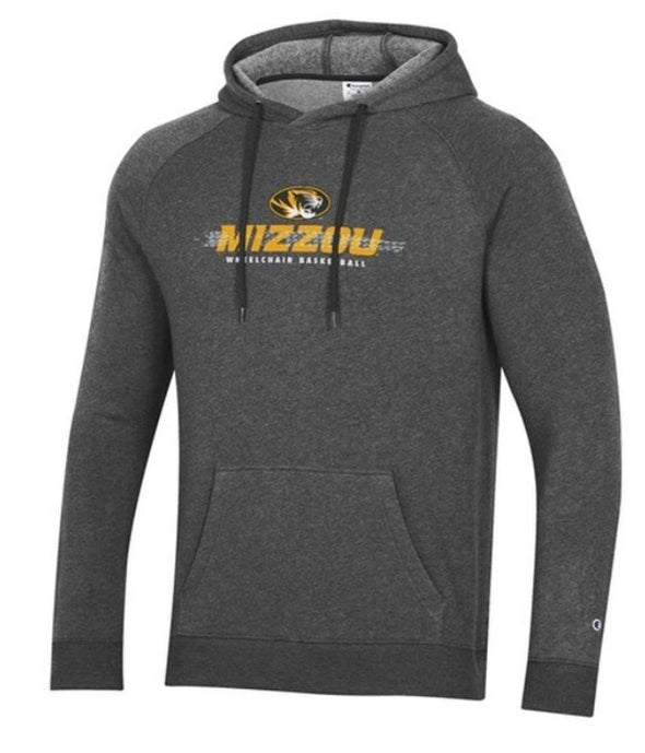 Mizzou Tigers Champion® Wheelchair Basketball Oval Tiger Head Black Hoodie