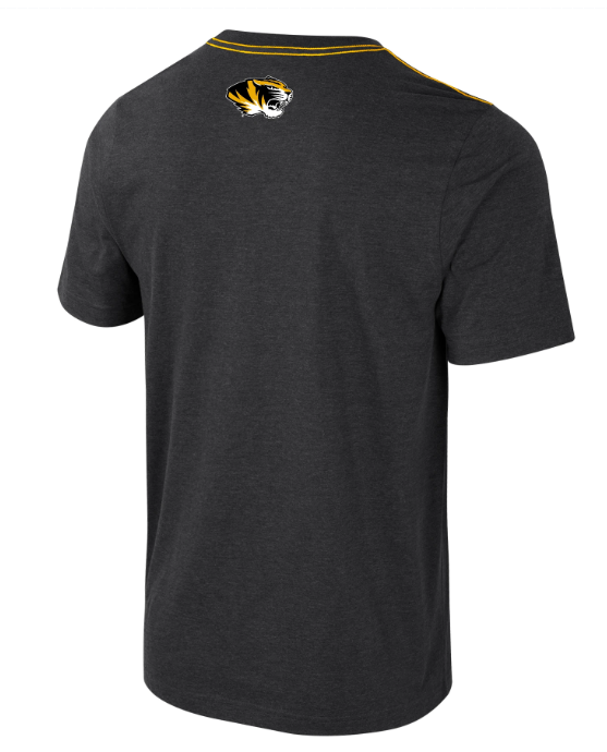 Mizzou Tigers Colosseum Neo Tiger Head Diagonal Black T-Shirt