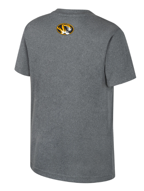 Mizzou Tigers Colosseum Youth Arcade Mizzou Tiger Head Grey T-Shirt