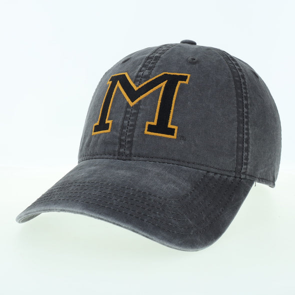 Mizzou Tigers Vault Skinny M Logo Grey Adjustable Hat