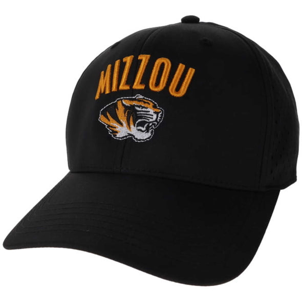 Mizzou Tigers Tiger Head Rempa Mid Pro Adjustable Black Hat