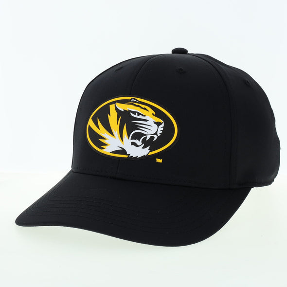 Mizzou Tigers Legacy Adjustable Oval Tiger Head Black Hat