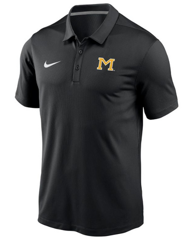 Mizzou Tigers Nike® 2024 Varsity Skinny M Logo Black Polo