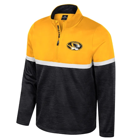 Mizzou Tigers Colosseum 1/2 Zip Meekus Oval Tiger Head Sweatshirt