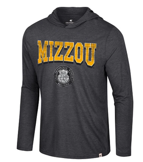 Mizzou Tigers Colosseum You Rock Mizzou Faux Seal Long Sleeve Black Hoodie