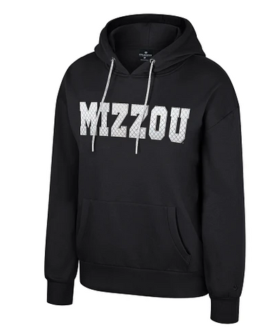 Mizzou Tigers Colosseum Women's Reflection Sparkle Mizzou Black Hoodie