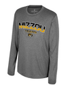 Mizzou Tigers Colosseum Youth In the Computer Oval Tiger Head Grey Long Sleeve