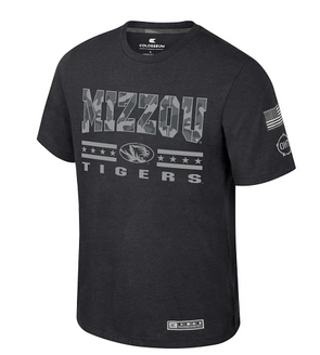 Mizzou Tigers Colosseum OHT OORAH Mizzou Camo Black T-Shirt