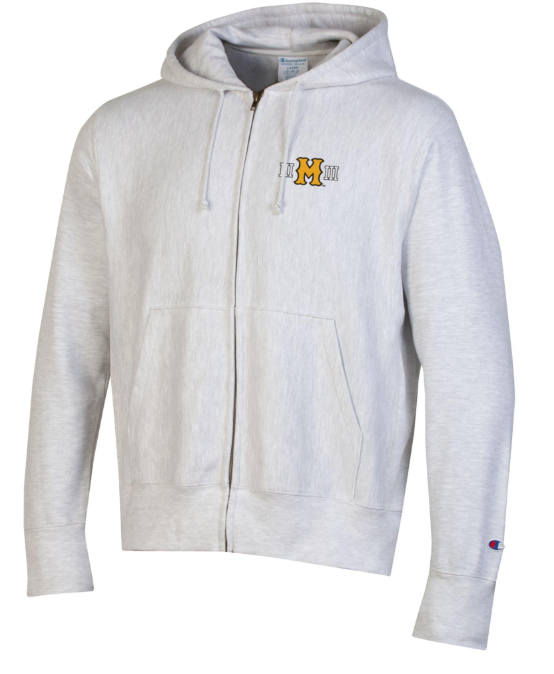 Mizzou Tigers 2024 Champion® TAM Student Designed Vault Distressed Tiger Grey Full Zip Sweatshirt