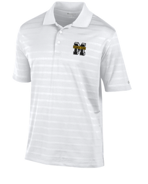 Mizzou Tigers 2024 Champion® TAM Student Designed Block M Textured White Polo