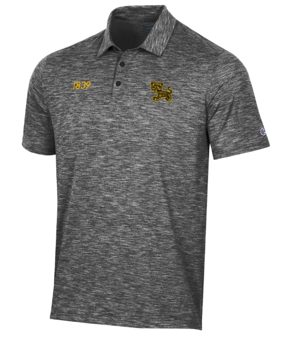 Mizzou Tigers 2024 Champion® TAM Student Designed Micro Mesh Vault Baby Tiger Black Polo