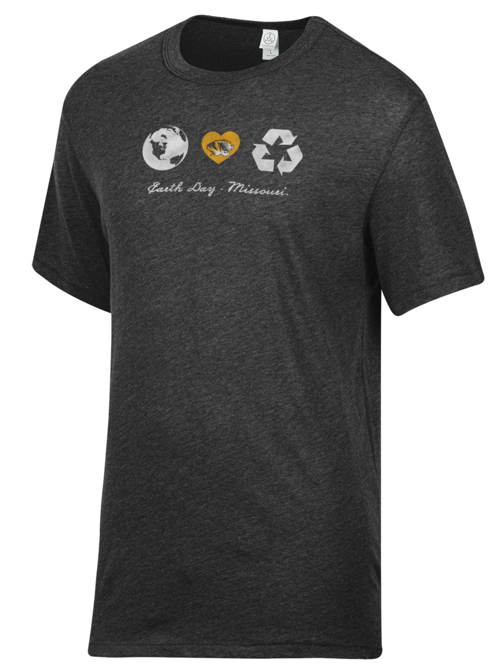 Mizzou Tigers Oval Tiger Head Keeper Earth Day Black T-Shirt – Tiger ...