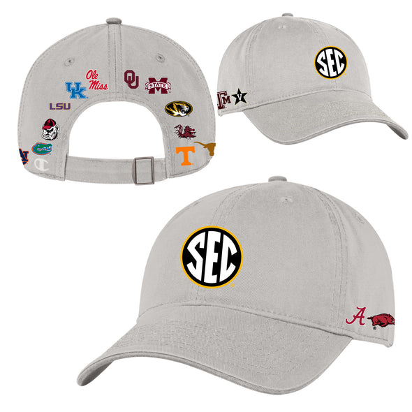 Mizzou Tigers Champion® SEC All Teams Adjustable Off White Hat