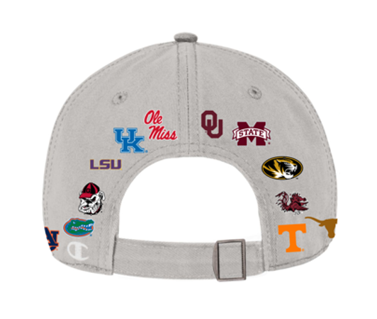 Mizzou Tigers Champion® SEC All Teams Adjustable Off White Hat