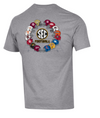 Mizzou Tigers Champion® All SEC Teams Football Helmets Grey T-Shirt