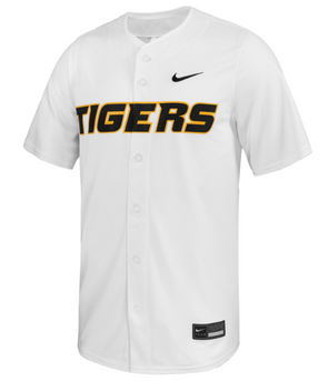 Mizzou Tigers Nike® Tigers Replica White Baseball Jersey