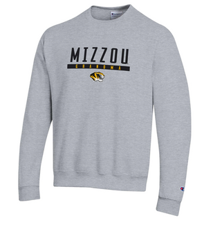 Mizzou Tigers Champion® Tiger Head Grandma Grey Crew Sweatshirt